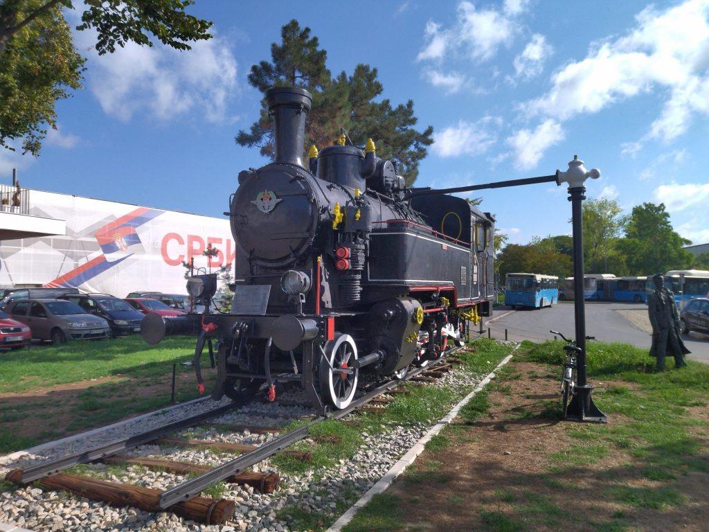 Old locomotive in Нови Сад train station