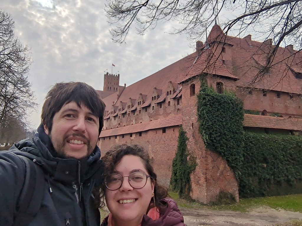 With Duha in Marienburg Castle, Malbork