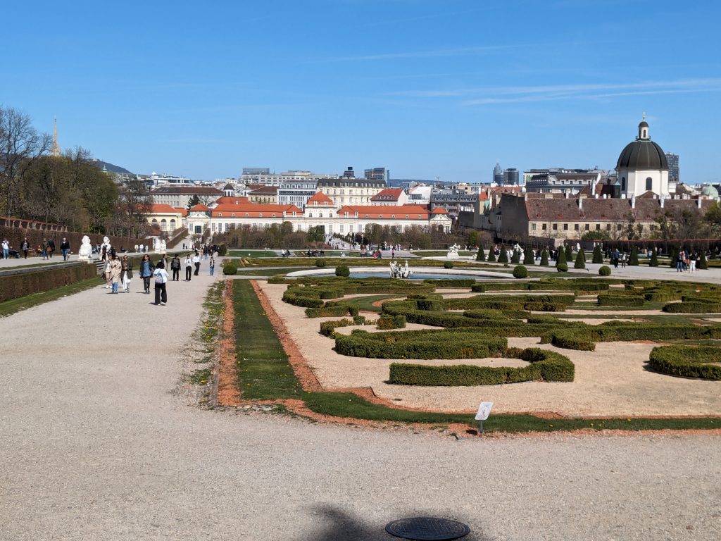 Belvedere gardens in Wien