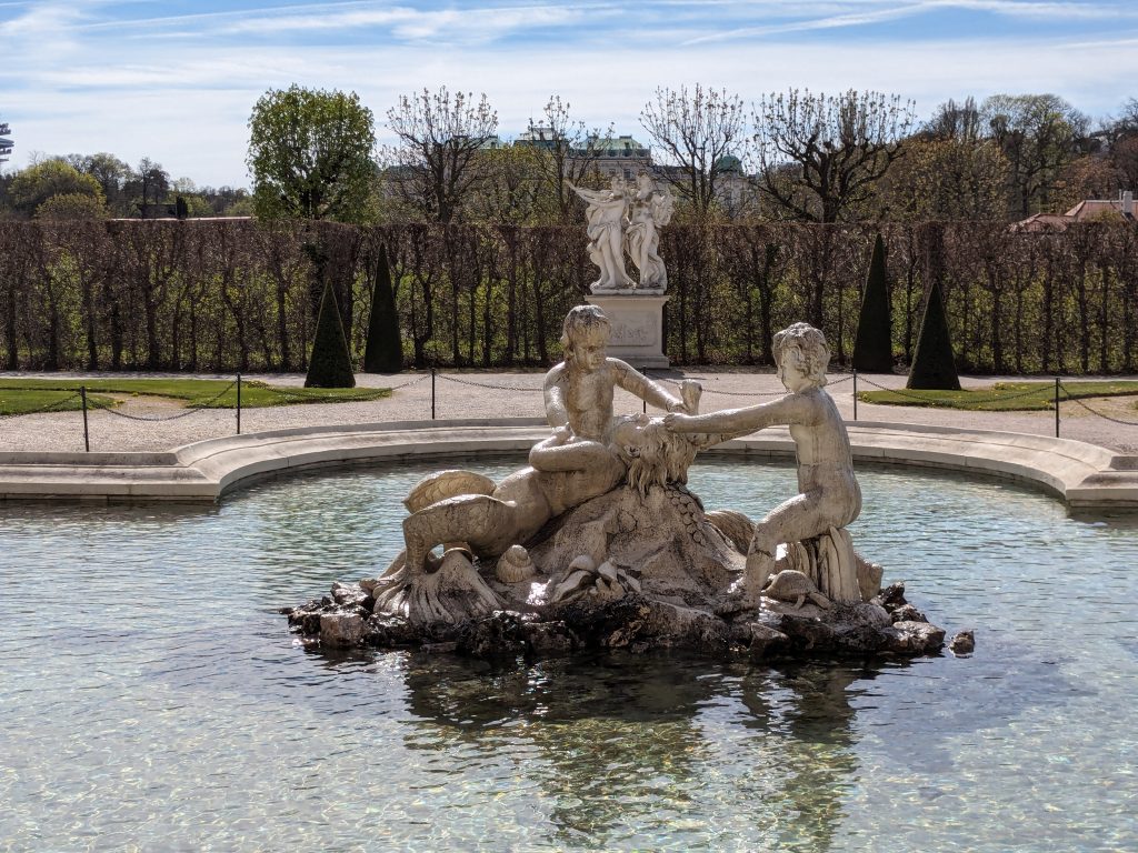 Belvedere gardens in Wien