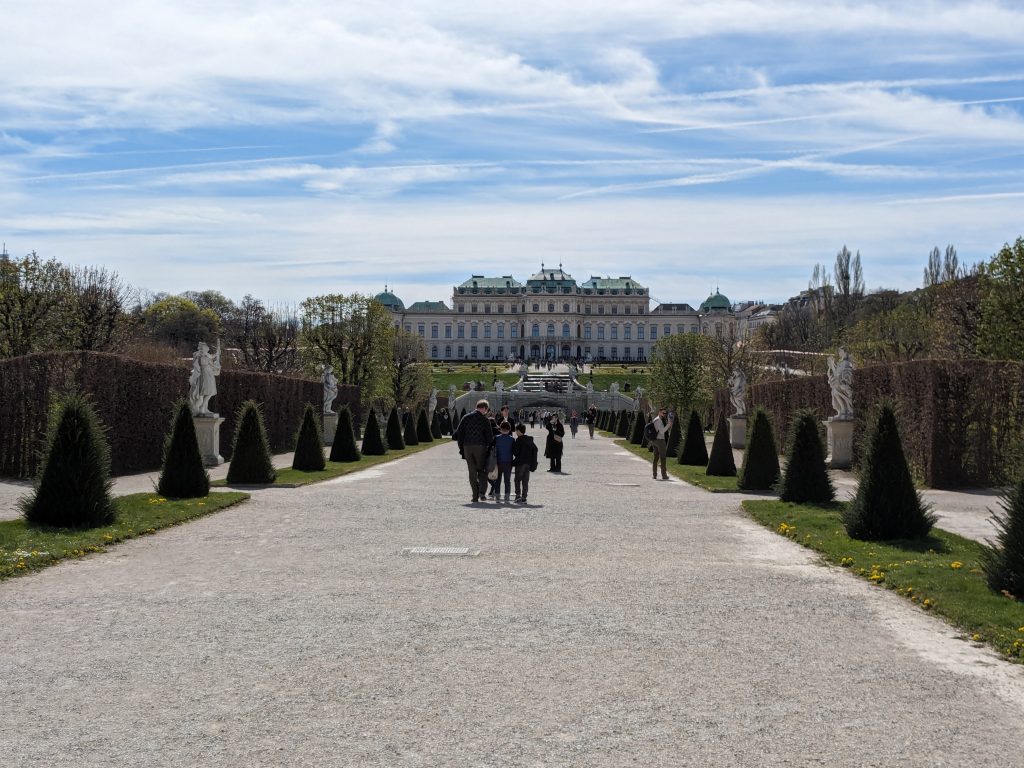 Belvedere gardens in Wien