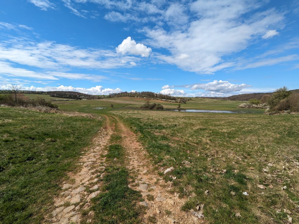 Aggtelek NP, Slovakia in the background