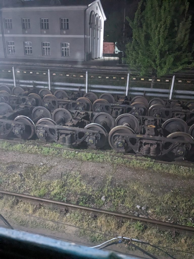 Train high in the air in Moldova