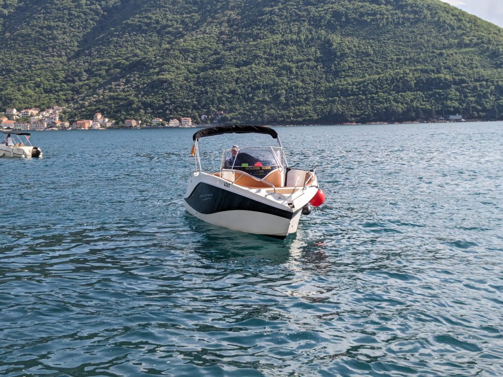 Our boat in Perast
