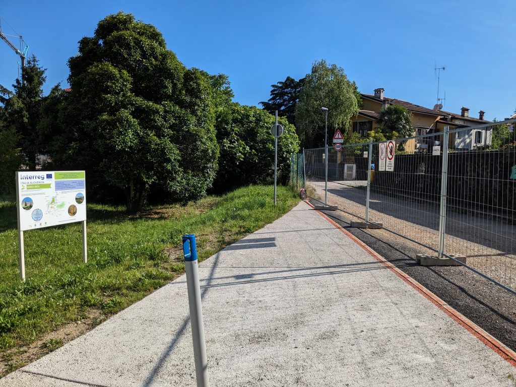Slovenia-Italy border in Nova Gorica