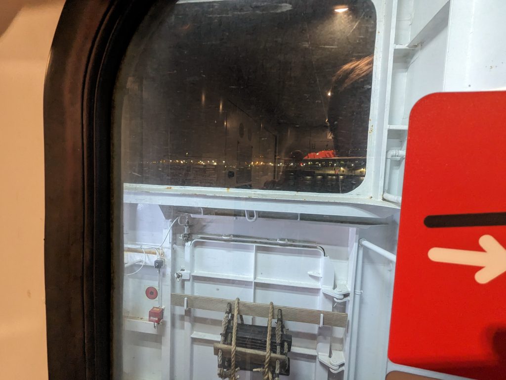 The train on the boat, Italy