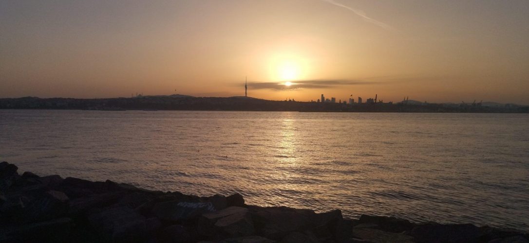 Turkey 2022 - Sun rising over the Bosphorus strait, İstanbul